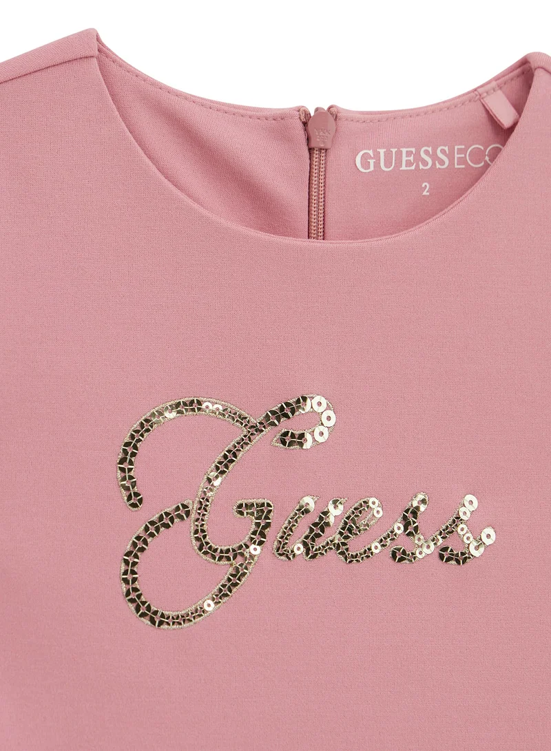 GUESS Kids Short Sleeve Punto Milano Dress