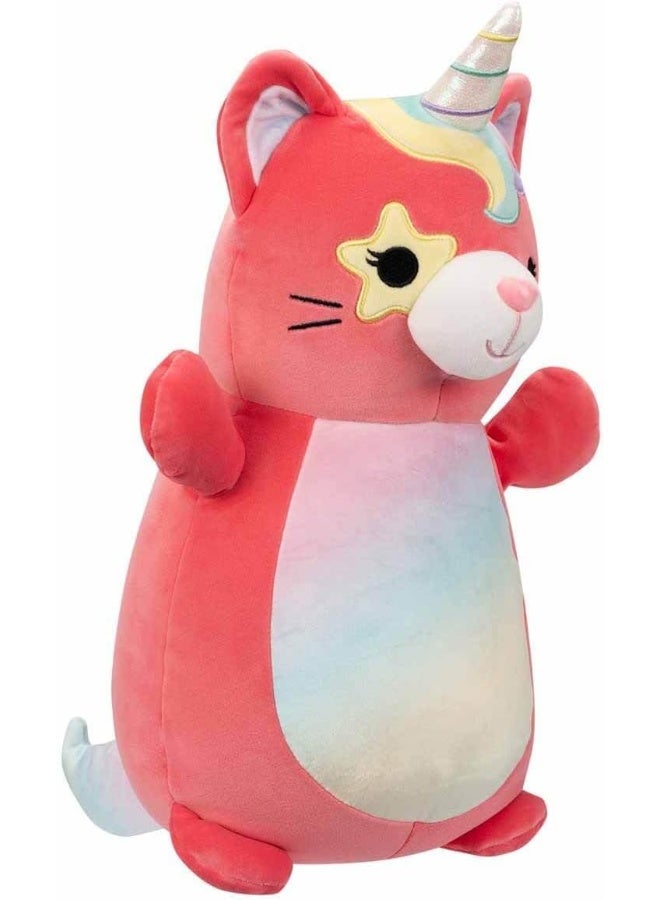 Squishmallows دميه سكووشمالوز هاج مي سيينا الوردية ذات العيون المتلألئة قطة يونيكورن الناعمة، بحجم 25 سم - Image 3