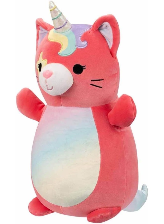 Squishmallows دميه سكووشمالوز هاج مي سيينا الوردية ذات العيون المتلألئة قطة يونيكورن الناعمة، بحجم 25 سم - Image 5
