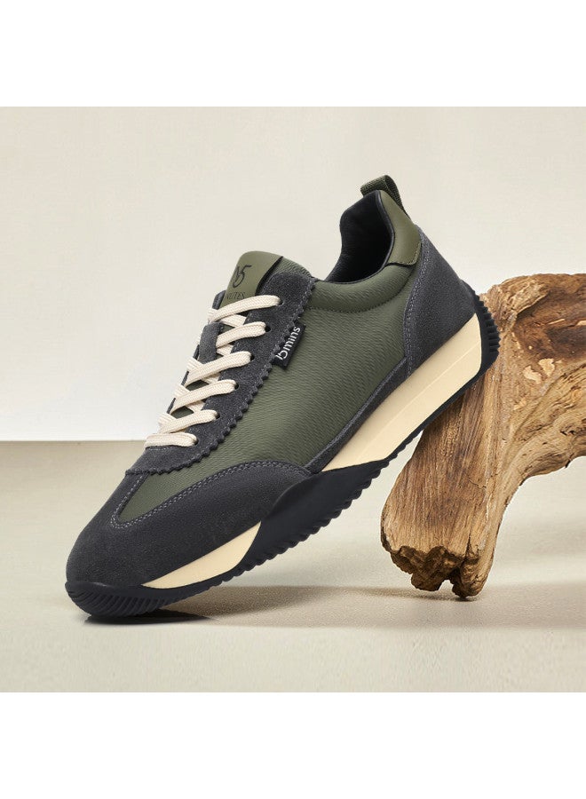 15MINS Men's Casual Canvas Shoes Retro Lace-up Fashion Sneakers Simple Versatile Durable Lace-up Men's Leisure Sports Shoes - Image 2