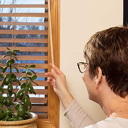Cansybil 6 Pack Blinds Opener Accessories, Curtain Rod Replacement with Hooks and Handles,17 Inch Clear Acrylic Curtain Pull Rod Wand,Multifunctional curtain rods Invisible curtain rods. - Image 4