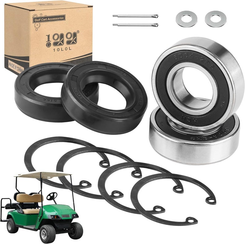 10L0L Golf Cart Rear Axle Shaft Bearing Seal Kit for EZGO TXT RXV Medalist Marathon Electric Carts 1978 UP OEM 611931 70181G01 70181G01 15112G1 15112G1 620343 2 Pack - Image 2