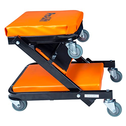 Pro Lift Pro-Lift Foldable Z Creeper - 2-in-1 Rolling Folding Car Creeper & Seat - 40" Adjustable Roller Garage Chair Lay Down or Sit, 450 LBS Capacity Under Car Roller Creeper with 6 Swivel Casters - Image 3