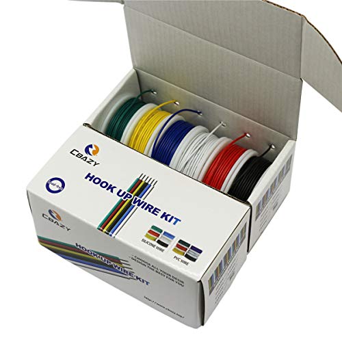 CBAZY Hook up Wire Kit (Stranded Wire Kit) 24 Gauge 6 Colors 32.8 feet Each Electrical Wire 24 AWG PVC Wire - Image 4