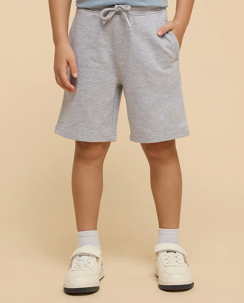 R&B Printed Shorts with Drawstring Waist