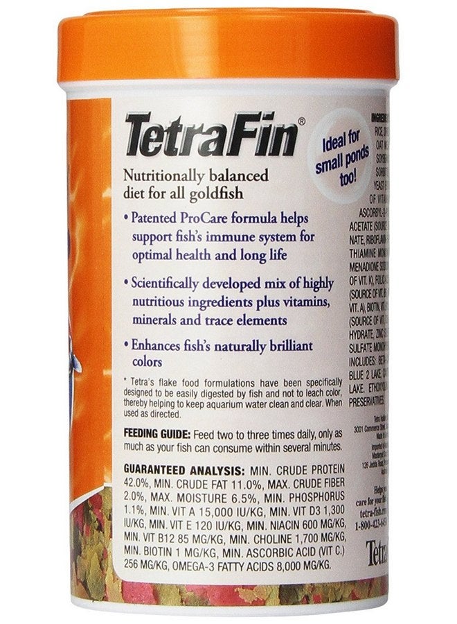 تترا رقائق طعام Tetra TetraFin Goldfish مع ProCare، 4.4 أونصة - Image 3
