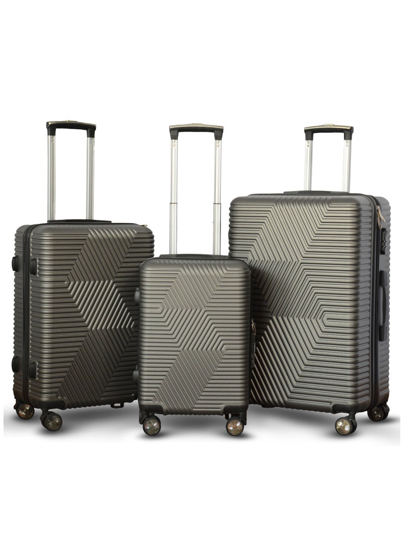 ZAAPPY Lightweight Luggage Hard Shell Trolly with smooth spinner wheels and secured combination lock ABS Suitcases for travel - Image 1