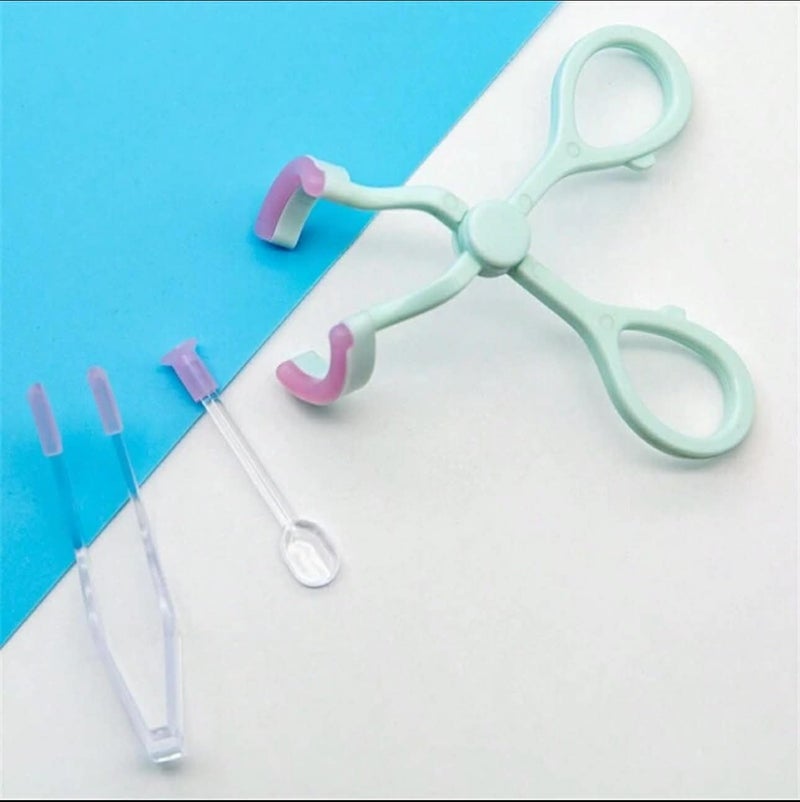 3 in 1 Contact Lens Removal Tool Kit, with Tweezer, Alignment Guide, Soft Silicone, Easy to Use (Mint) - Image 1