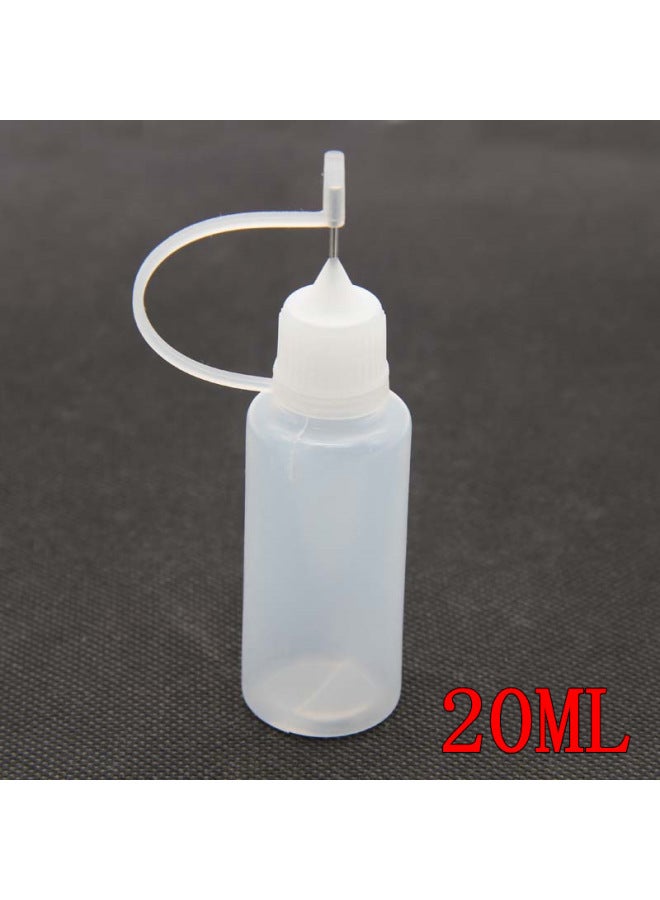 Make-up Water Is Bottled 5ml 10ML 20ml 50ml Syringe Bottle Pointed Mouth Empty Bottle PET Bottle Dispensing Bottle-Color:5ml Needle Tube Light-proof Bottle  - Image 5