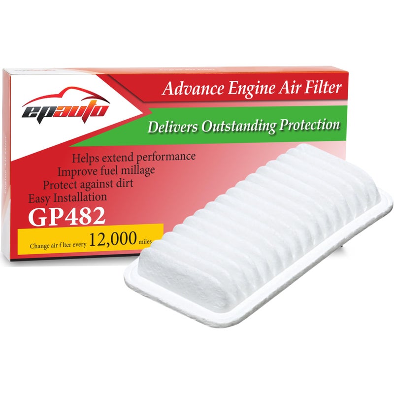 EPAuto GP482 CA9482 Engine Air Filter Replacement for Toyota Corolla Matrix 2003200886 Auto Trans 20172020Scion FRS 20132016tC 20052010Subaru BRZ 20132020Pontiac Vibe 20032008