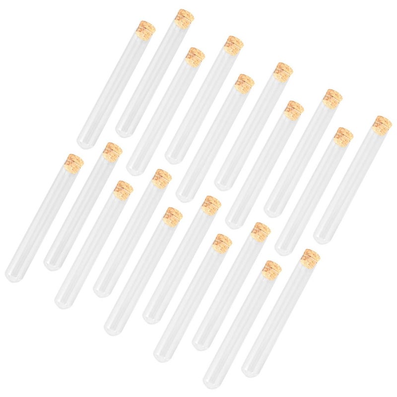 20pcs Glass Test Tubes with Round Bottoms for Scientific Experiments Home Use - Image 2