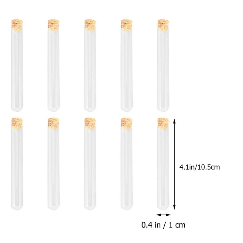 20pcs Glass Test Tubes with Round Bottoms for Scientific Experiments Home Use - Image 3
