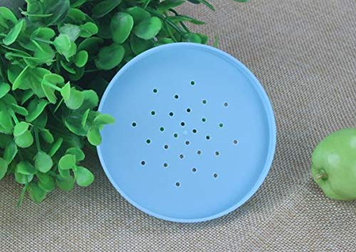 SYBL 1PCS Empty Storage Body Talcum Powder Container with Sifter and Powder Puffs Make-up Loose Powder Box Case Holder for Home and Travel(Blue) - Image 5