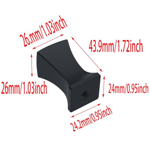 FDXGYH 2 Pcs Finial Caps Knob Lamp Shade Decorations Finials for Lamp Shade Black Harp Lamp Finial Knob with 1/4-28" Base - Image 2