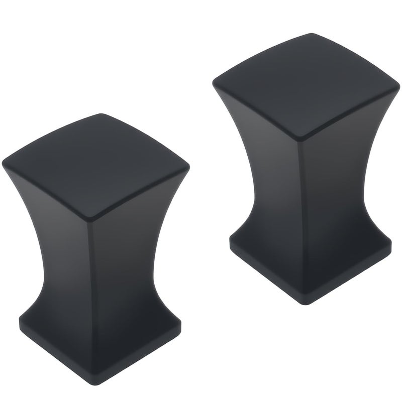 FDXGYH 2 Pcs Finial Caps Knob Lamp Shade Decorations Finials for Lamp Shade Black Harp Lamp Finial Knob with 1/4-28" Base - Image 5