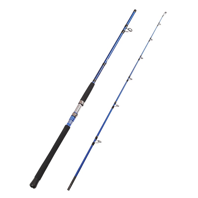 Fiblink 2-Piece Saltwater Spinning Fishing Rod Offshore Graphite Portable Fishing Rod (7 Feet) (7' Medium Heavy) - Image 1
