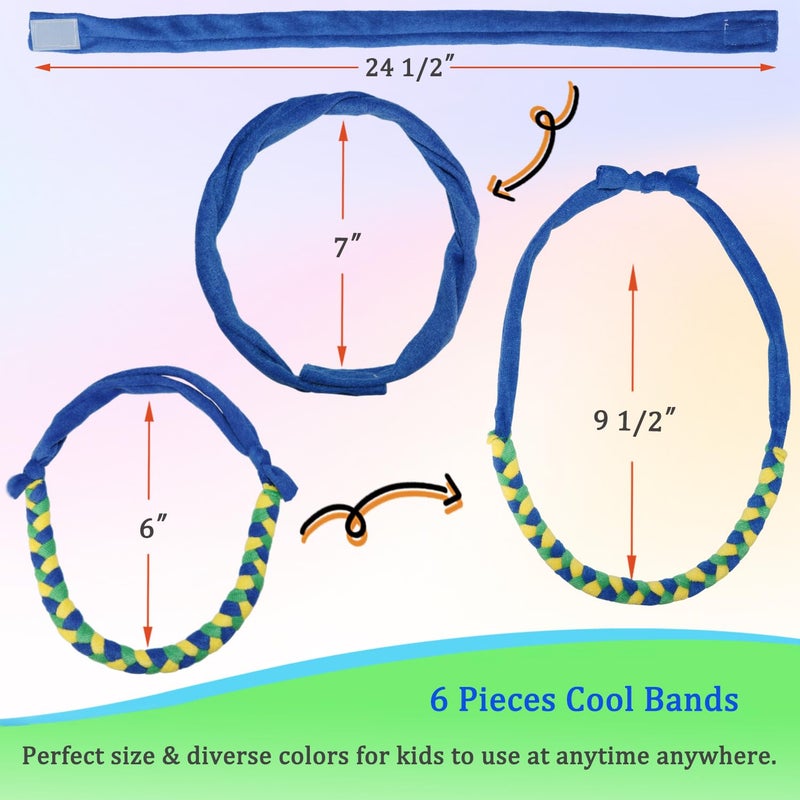 Hoaisun Chew Necklaces for Sensory Boys, Terry Cloth Chewy Necklace Sensory Kids with Chewing, Teething, Biting, Fabric Absorbent Autism Sensory Products with ADHD,SPD, Fidgeting, Anxiety - Image 4