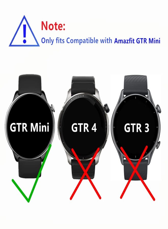 MIHENCE Compatible for Amazfit GTR Mini Screen Protector, HD Full Coverage Invisible TPU Screen Protector Compatible for GTR Mini Smart Watch (3PCS) - Image 2