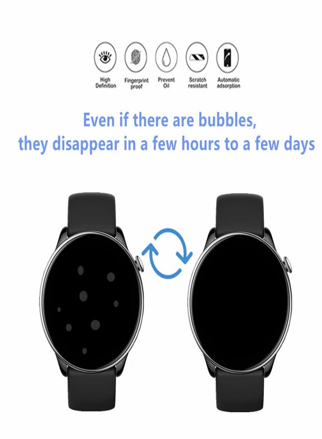 MIHENCE Compatible for Amazfit GTR Mini Screen Protector, HD Full Coverage Invisible TPU Screen Protector Compatible for GTR Mini Smart Watch (3PCS) - Image 3