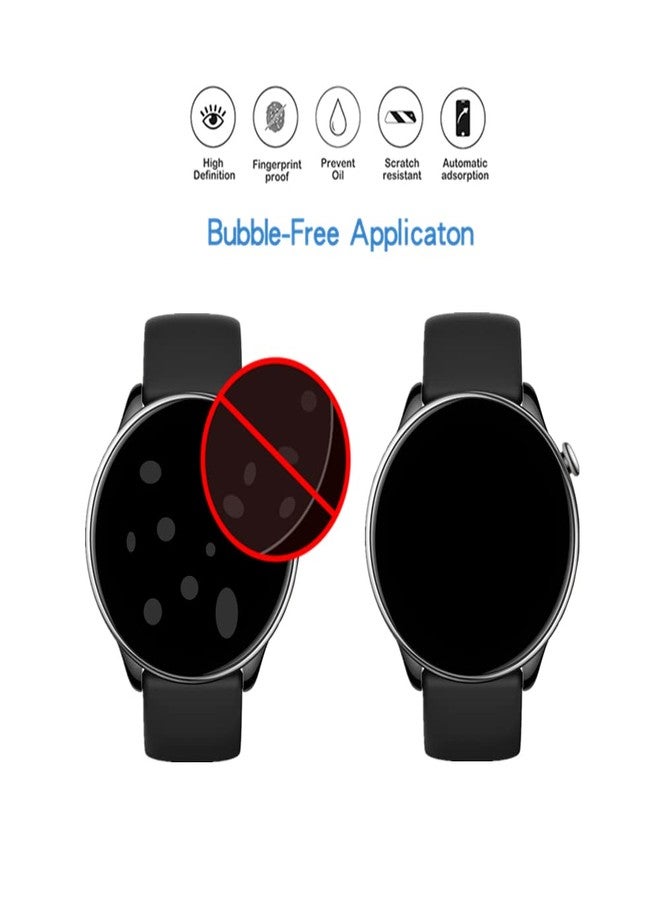MIHENCE Compatible for Amazfit GTR Mini Screen Protector, HD Full Coverage Invisible TPU Screen Protector Compatible for GTR Mini Smart Watch (3PCS) - Image 5