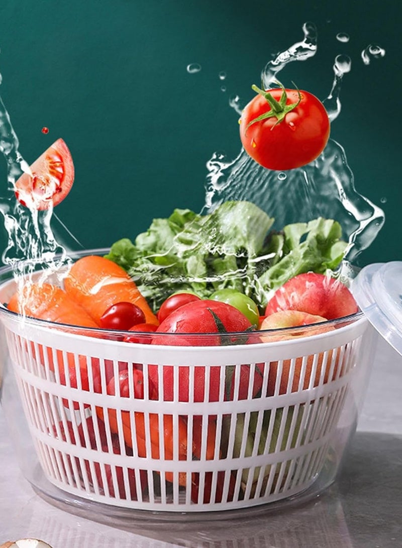 Large Salad Spinner, Fruit Washing Machine, Salad Cleaner, Spinner, Vegetable Dryer, Salad Spinner, Salad Dryer, Fruit Washing Machine for Safe and Practical  - Image 3