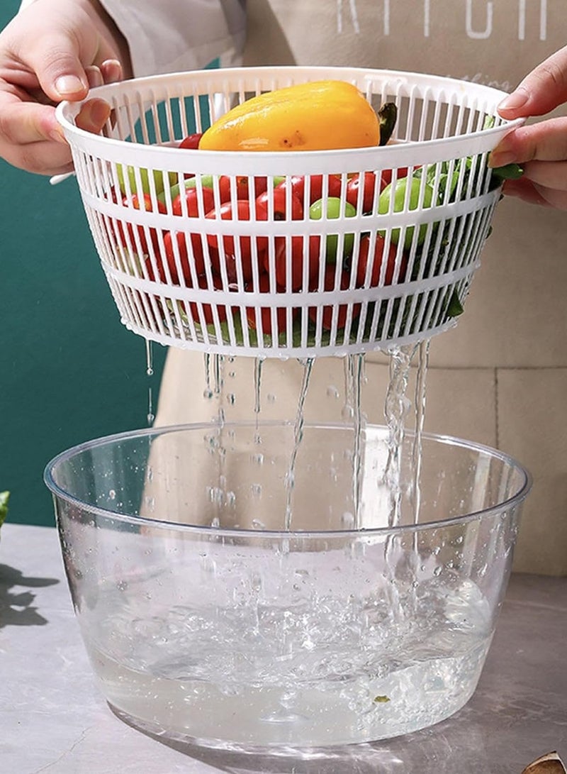 Large Salad Spinner, Fruit Washing Machine, Salad Cleaner, Spinner, Vegetable Dryer, Salad Spinner, Salad Dryer, Fruit Washing Machine for Safe and Practical  - Image 5