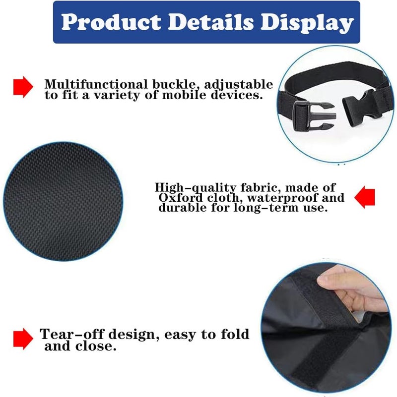 AUSTYLCO Wheelchair Bag,Wheelchair Backpack Bag,Waterproof,Machine Washable,Wheel Chair Storage Tote Accessory-Large Capacity with Reflective Stripe for Walker Rollator Wheelchair Transport Chair - Image 4