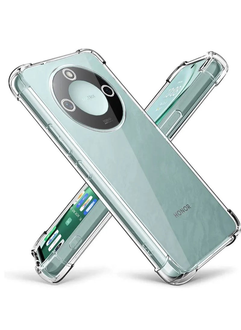 Youque for Honor X9c Smart 5G Phone Case Transparent Shockproof Air Guard Corners Shockproof Protection Back Cover  - Image 1