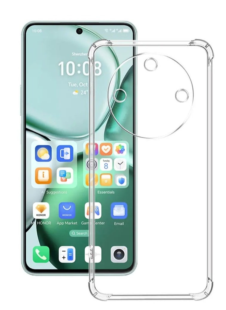 Youque for Honor X9c Smart 5G Phone Case Transparent Shockproof Air Guard Corners Shockproof Protection Back Cover  - Image 2