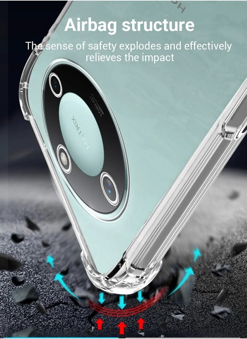 Youque for Honor X9c Smart 5G Phone Case Transparent Shockproof Air Guard Corners Shockproof Protection Back Cover  - Image 3