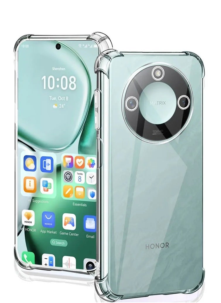 Youque for Honor X9c Smart 5G Phone Case Transparent Shockproof Air Guard Corners Shockproof Protection Back Cover  - Image 4
