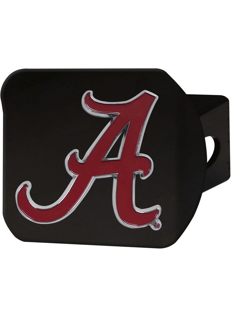 FANMATS University of Alabama NCAA Black Metal Hitch Cover by FANMATS  Unique 3D Color Team Logo Molded Design  Easy Installation on Truck SUV Car or ATV  Ideal Crimson Tide Gift for StudentAlumniFan  - Image 1