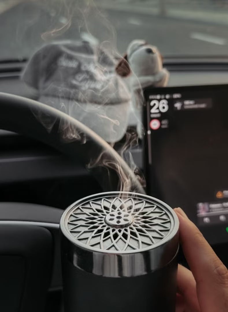 حومة مبخرة بخور صغيرة محمولة قابلة لإعادة الشحن بمنفذ USB، شحن من النوع C، تصميم صغير الحجم، للسيارة والمنزل - Image 3
