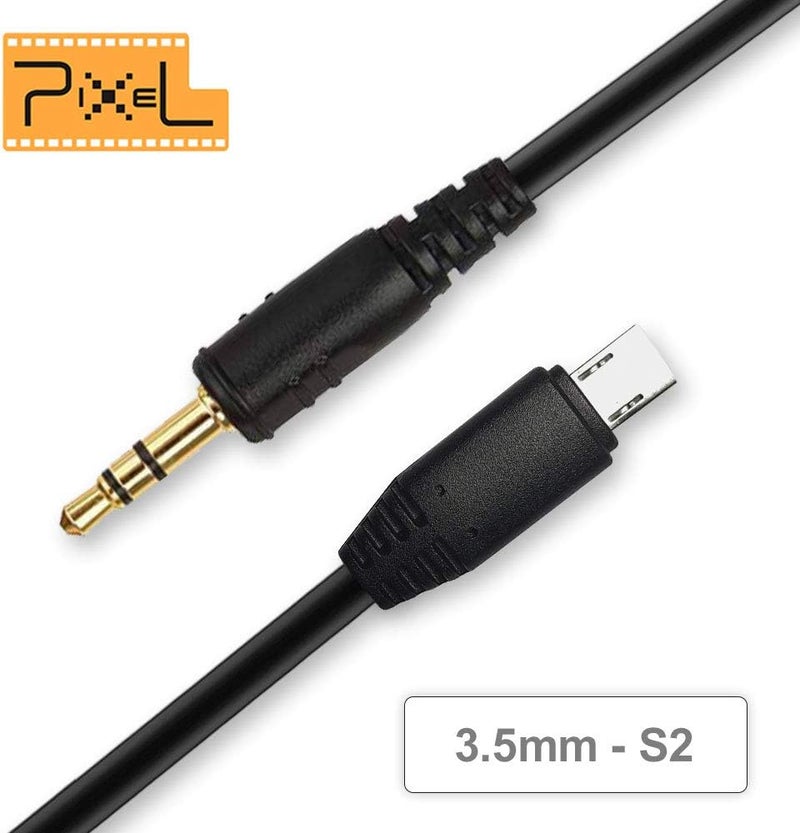 Pixel Remote Release Connection Cable Jack 3.5mm S2 for Sony A99II, A77II, A68, A58, A7, A7II, A7III, A7R, A7RII, A7RIII, A7S, A7SII, A6500 - Image 2