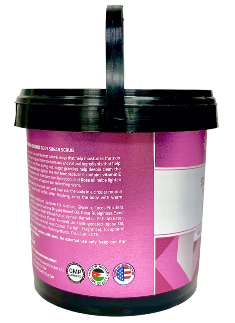 globalstar Globalstar Rose & Coconut Oil Based Sugar Scrub 600g  - Image 3