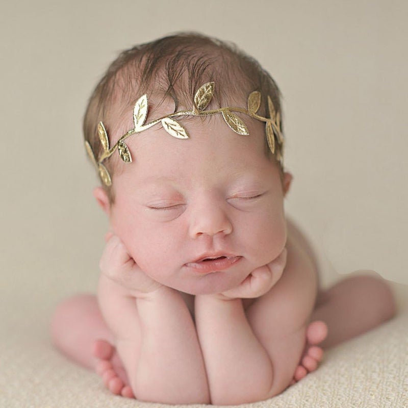 yueton 4pcs Gold and Silver Leaves Headwear Hair Bands Headbands - Image 4