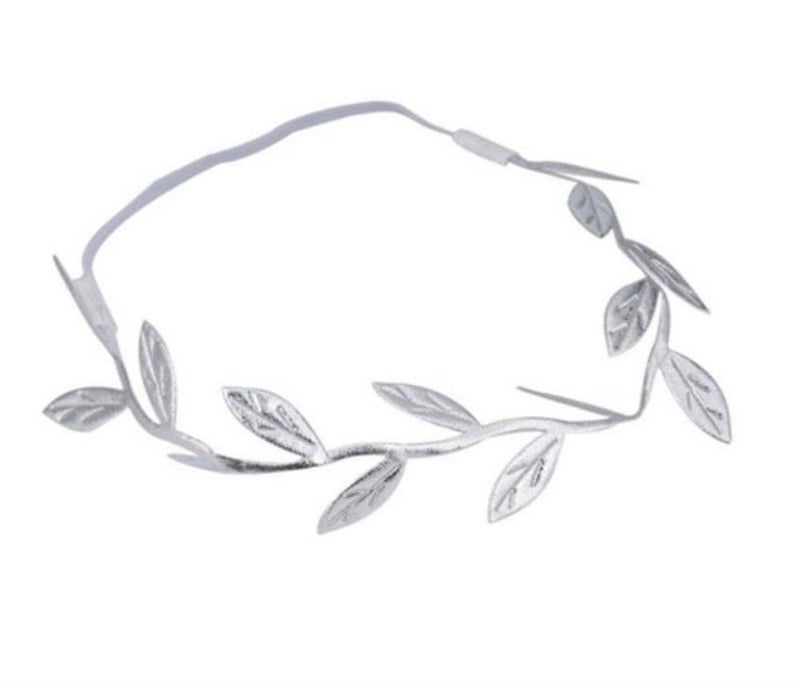 yueton 4pcs Gold and Silver Leaves Headwear Hair Bands Headbands - Image 2