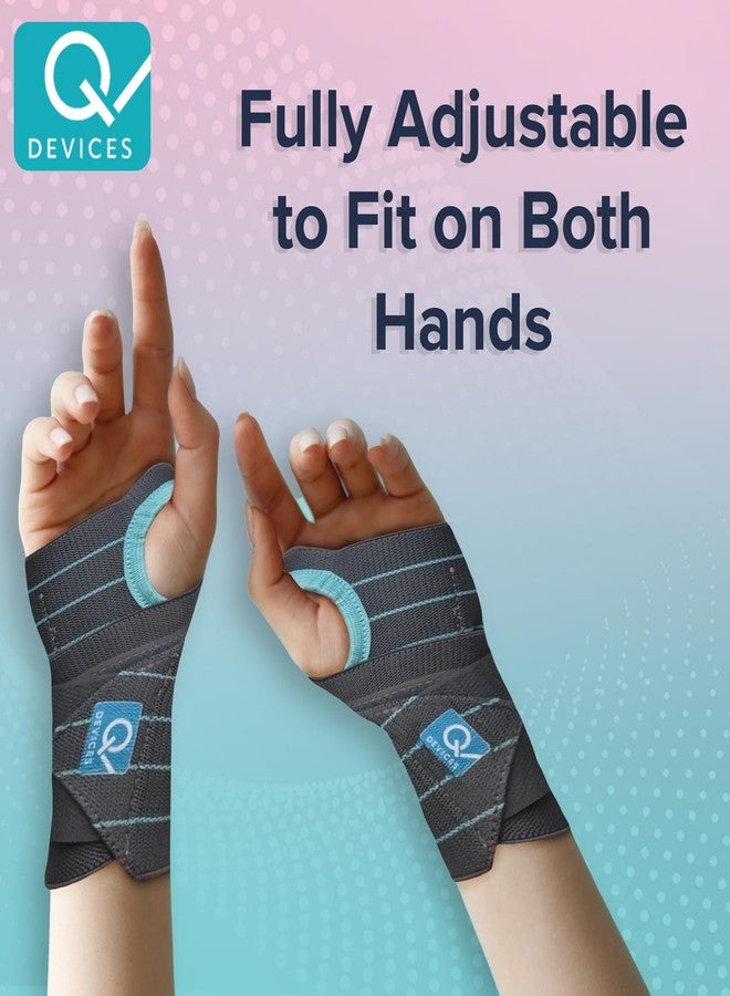 Q DEVICES Wrist Brace with Thumb Support – Anatomical Thumb Splint for Pain Relief & Recovery – Lightweight, Breathable Elastic Hand Brace for Post-Operative Care, Sports & Daily Use – Unisex - Image 3