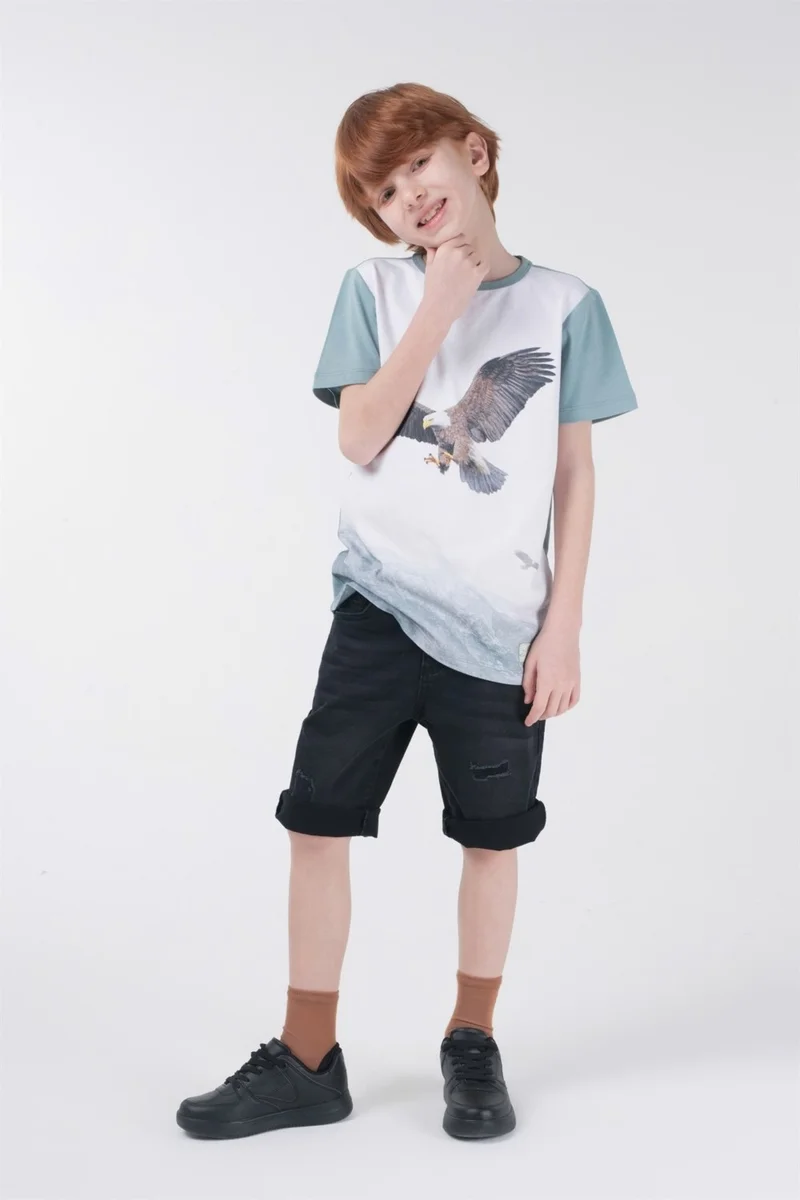 BRZ Collection Digital Printed Boy Short Sleeve T-Shirt