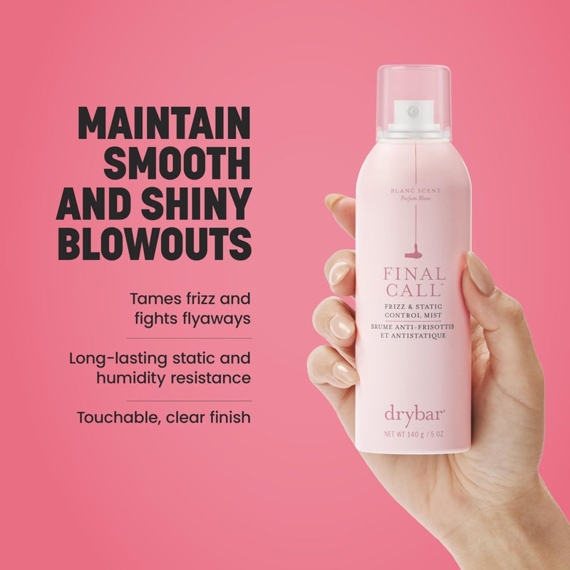 Drybar بخاخ درايبار فاينال كول للتحكم في التجاعيد والثبات | يقاوم التجاعيد، يهدئ الشعر المتطاير للحفاظ على تسريحات ناعمة ولامعة، تحكم في التجاعيد لمدة 24 ساعة وتحكم في الثبات لمدة 72 ساعة الحجم: 1.7 أونصة (عبوة واحدة) الرائحة: رائحة بلانك - Image 3