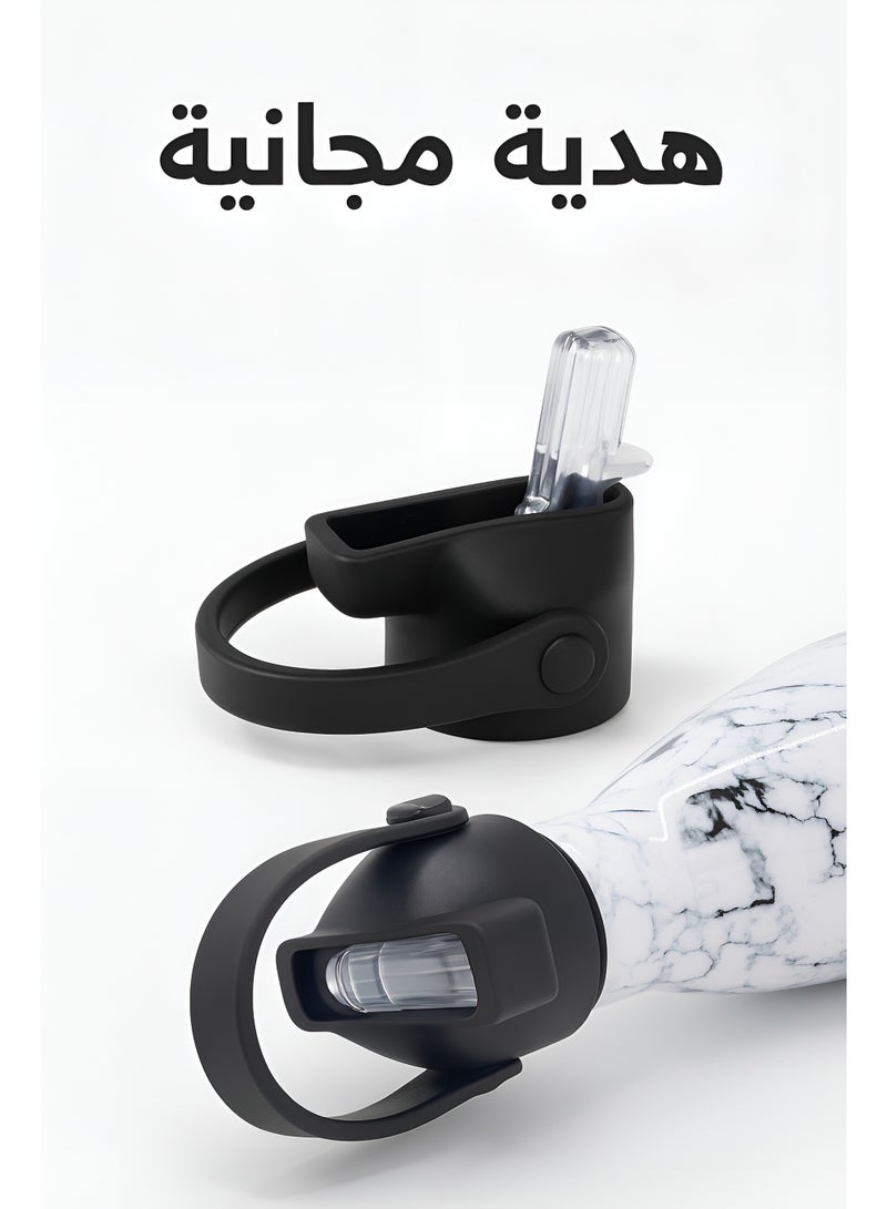 أو جي إس زجاجة مياه استانلس ستيل عازلة للبرودة 24 ساعة والحرارة 12 ساعة - أنيقة، محكمة الإغلاق 500مل - Image 4