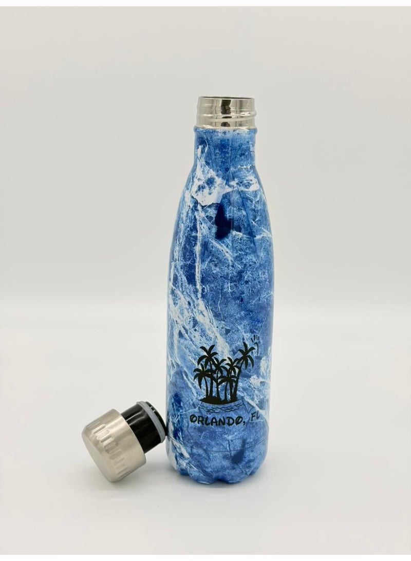 أو جي إس زجاجة مياه استانلس ستيل عازلة للبرودة 24 ساعة والحرارة 12 ساعة - أنيقة، محكمة الإغلاق 500مل - Image 2