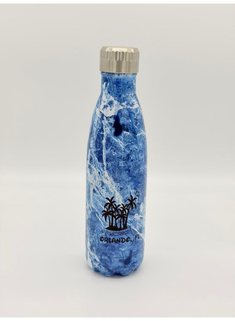 أو جي إس زجاجة مياه استانلس ستيل عازلة للبرودة 24 ساعة والحرارة 12 ساعة - أنيقة، محكمة الإغلاق 500مل - Image 1