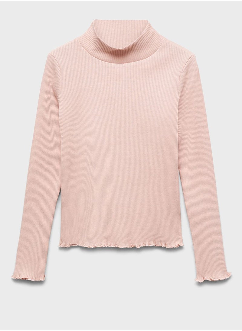 MANGO - Kids Essential Round Neck T-Shirt - Image 1