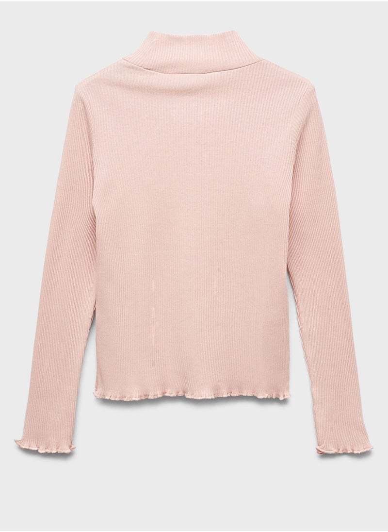MANGO - Kids Essential Round Neck T-Shirt - Image 1