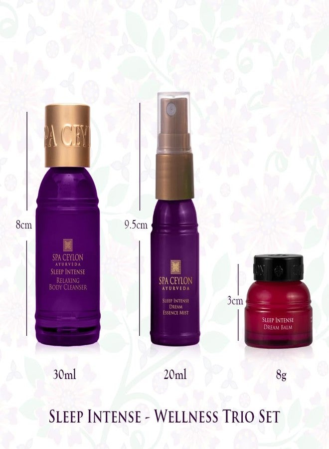 SPA CEYLON Sleep Intense Wellness Trio Set | Intensive Spa Essentials for Deep Rest | Ayurvedic Pampering Kit | Natural Ingredients | Body Gifts Set - Image 3