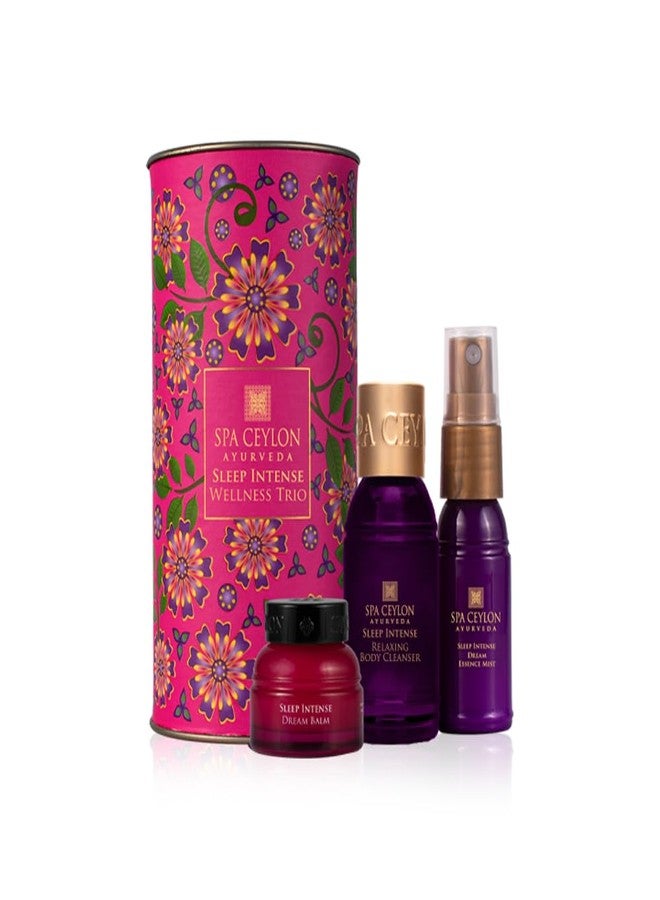 SPA CEYLON Sleep Intense Wellness Trio Set | Intensive Spa Essentials for Deep Rest | Ayurvedic Pampering Kit | Natural Ingredients | Body Gifts Set - Image 1