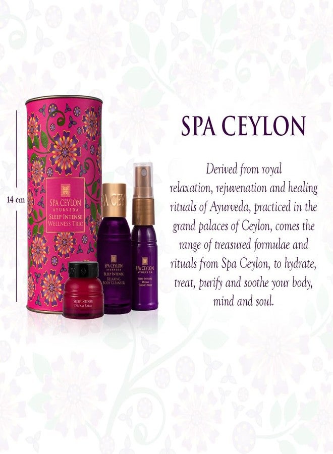 SPA CEYLON Sleep Intense Wellness Trio Set | Intensive Spa Essentials for Deep Rest | Ayurvedic Pampering Kit | Natural Ingredients | Body Gifts Set - Image 2