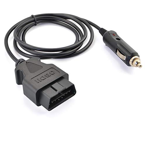 OLLGEN 3M/9.8ft Car OBDII Vehicle ECU Emergency Power Supply Cable Car Memory Save Any 12V DC Power Source OBD Male Connector Cable Adapter - Image 2