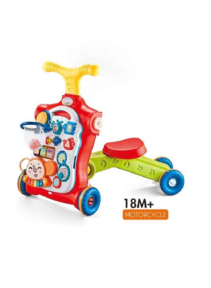 5-in-1 Multi-Function Baby Activity Walker, Play Table, Balance Bike, and Scooter - Image 4